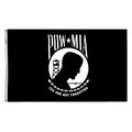 Ss Collectibles 4 ft. x 6 ft. Single Reverse Nylon-Glo POW-MIA Flag SS3321008